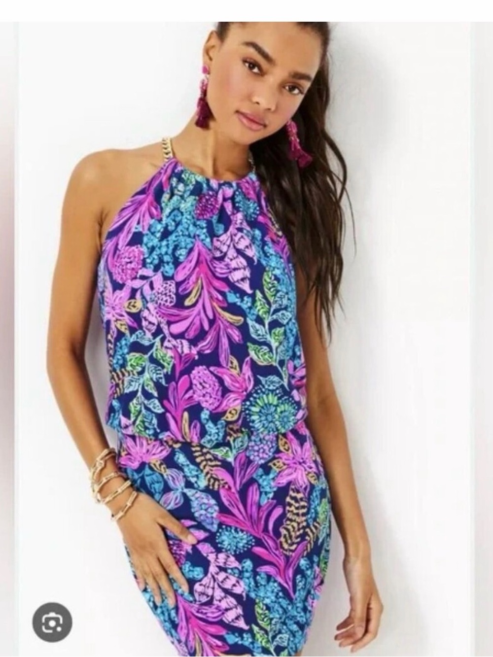 Lilly Pulitzer sonique halter dress
